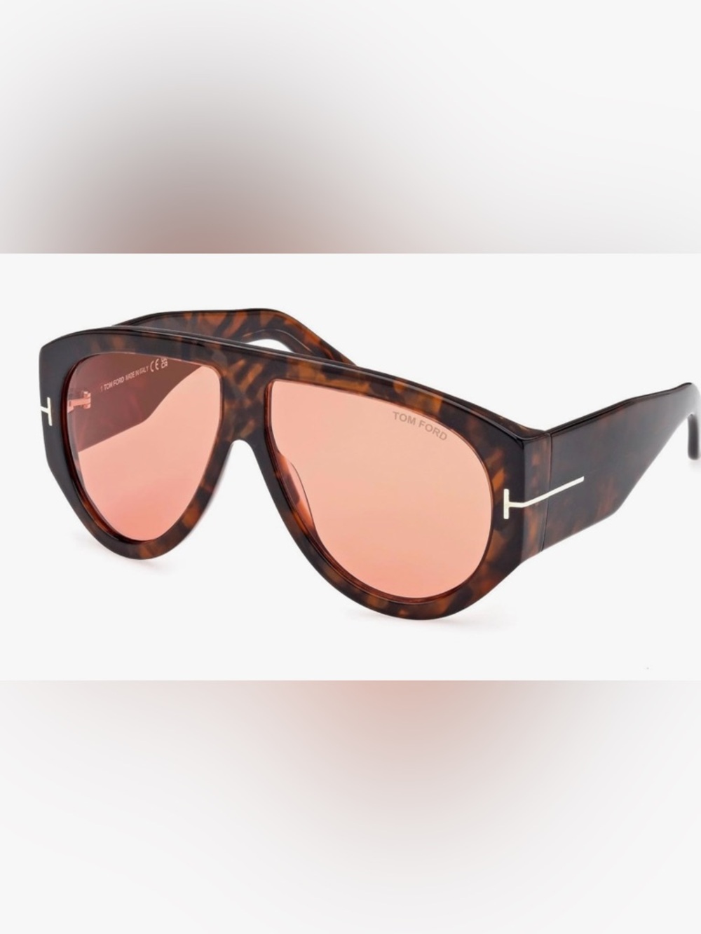 Tom Ford Women's Bronson Sunglasses
Color: Shiny Dark Havana 
Size: 60/12/140